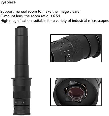 Okular 300X, podesivi 25mm zum C-mount objektiv, 0.7 X-4.5 X uvećanje,podrška za ručno zumiranje, za industrijske mikroskope