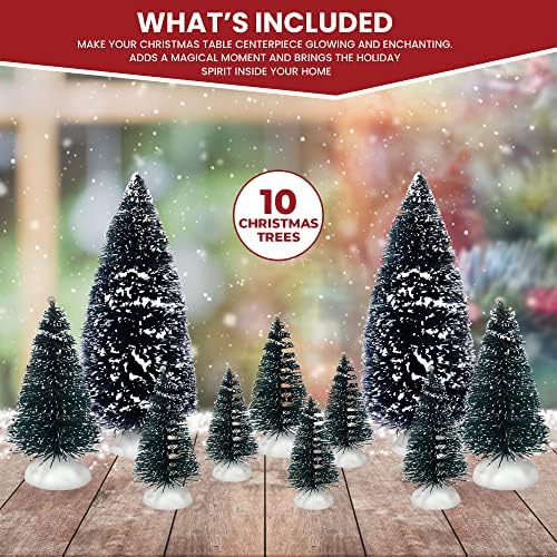 Božićna stabla Set 10 za Božić selo-savršen dodatak na svoj Božić zatvoreni dekoracije & Holiday
