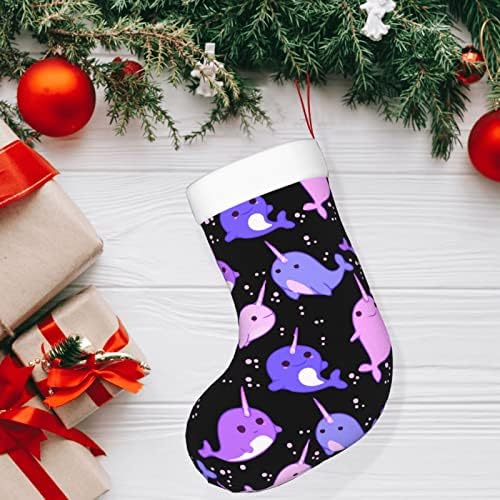 Austenstern Božićne čarape Narhaka jednorog morskog dvostranog kamina Viseći čarape