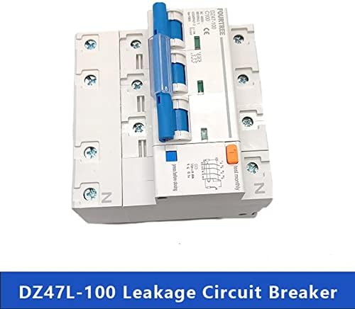 GRUNI 1kom rezidualni prekidač DZ47-100LE sa zaštitom od preko struje i curenja RCBO 1p+N 2P 3P+N 4P