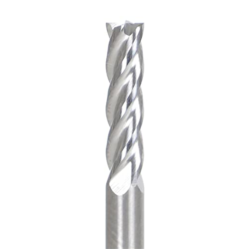 LiGuVCY 4 flauta karbidna glodalica pogodna za rezanje obojenih metala na aluminijumu 1/8 inča prečnik drške x
