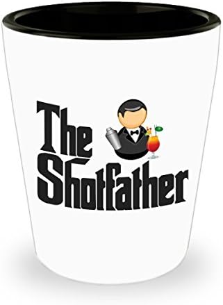 Funny Liquor Shot Glass poklon za muškarce-novinski Barmen Kućni dodatak za barmena-Shotfather