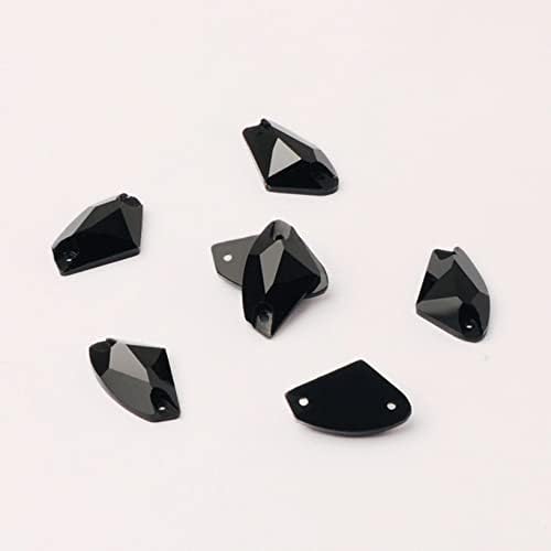 Šiveti na rinestones Glass Crystal Rhinestones Black With na kristalima smanjuju Rhinestone za ukrašavanje