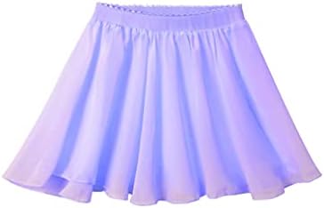 Loloda Big Girls Ballet Leotard suknja Dječja dječja krasta boja Chiffon Wirp atlarina haljina za klizanje