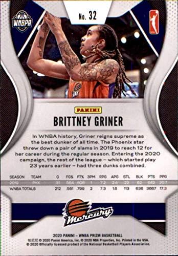 2020 Panini Prizm WNBA 32 Brittney Griner Phoenix Mercury Košarkaška kartica