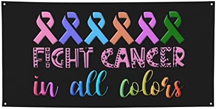 Borba protiv raka u svim bojama borba za svijest raka Traka Party Baner Backdrop Banner za odmori za odmor