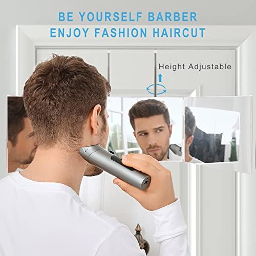 Feisate troslojno ogledalo - trostruko ogledalo za šišanje samo - bijelo ogledalo za brijanje za