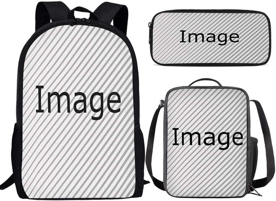 AmzPrint slatka Sibirska Haski 3pc torba za povratak u školu pokloni razred Set dečiji ruksak pernica izolovana