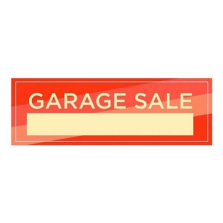 CGsignLab | Garaža Prodaja -Modern dijagonala prozor Cling | 36 x12