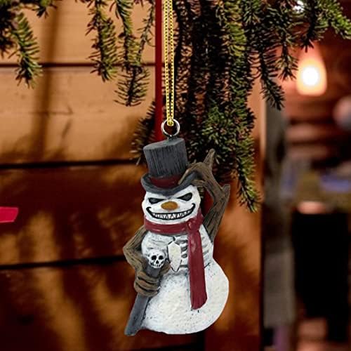 Nekoliko diy akrilni ravni horor ukras za božićno ukrašavanje stabla reflektore za obrtni obrtni