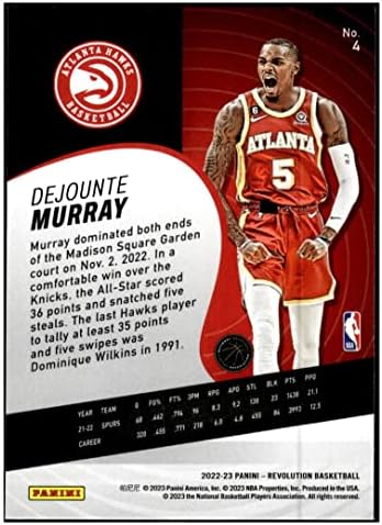 Dejounte Murray 2022-23 Panini Revolution 4 NM + -MT + NBA košarkaški sokolovi
