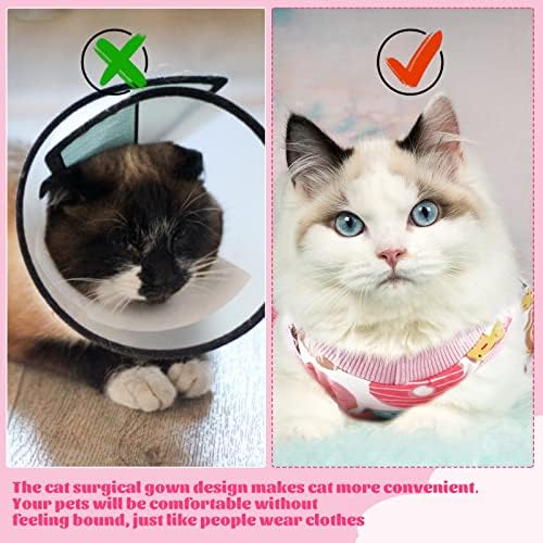 TIESOME Cat hirurško odijelo za oporavak, e-ovratnik alternativa za mačke psi nakon operacije