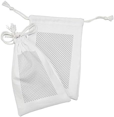 Ampesonne Moderna torbica od 2, geometrijska tema Sažetak šesterokut oblikuje saće u jednobojnom dizajnu, malu