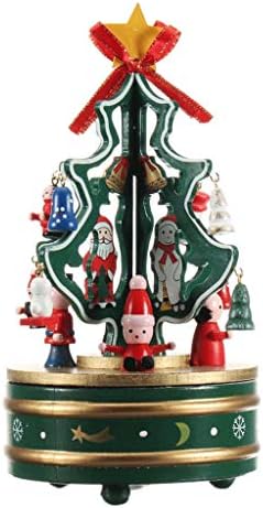 Liuzh Merry-Go-okrugla Božićna dekoracija Music Box Božić Rotirajuća muzička kutija