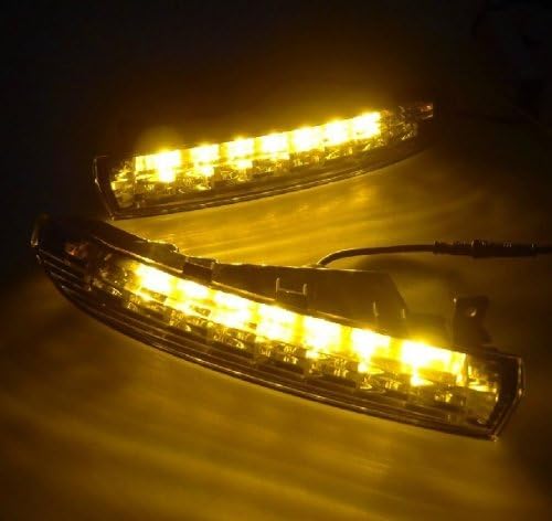 Auptech LED DRL Dnevna svjetla s žutim potezom za okretanje za Volkswagen CC 2010-2012
