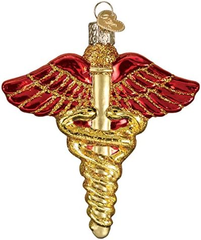 Old World Božić ukrasi: doktor Alati staklo vazduh ukrasi za jelku, medicinski simbol