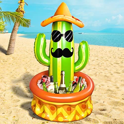 Zabavne male igračke 46 Cactus Cooler na naduvavanje za zabave, Fiesta Party Decorators bazen Cooler