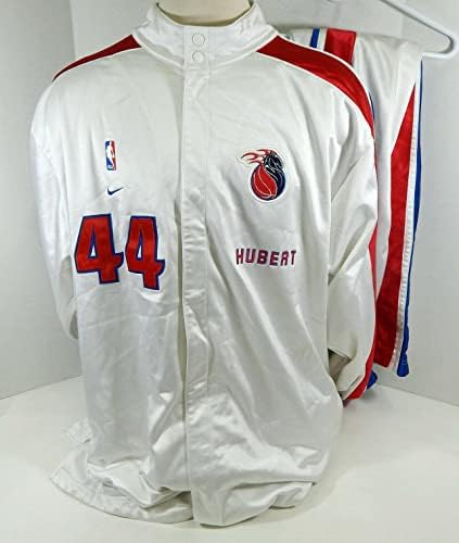 2002-03 Detroit Pistons Hubert Davis # 40 Igra Polovna bijela jakna i hlače 2xL 90 - NBA igra koja se koristi