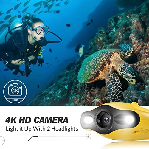 Gladius Mini podvodni drone, 4K UHD podvodni fotoaparat za gledanje u realnom vremenu, daljinski upravljač i daljinski
