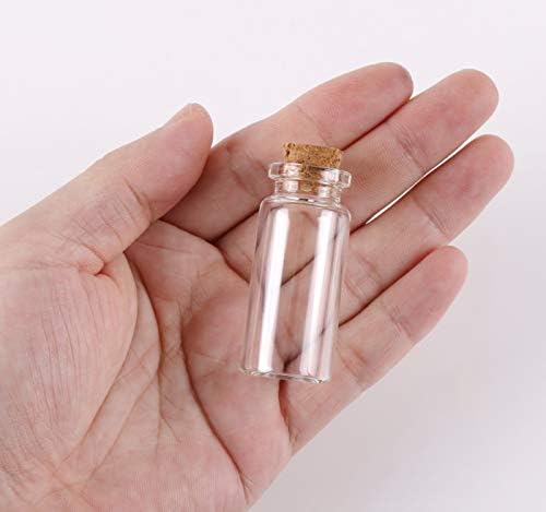 MaxMau male bočice s čepovima,10 mililitara 100 pakovanja sitnih bočica Mini čepovi od plute
