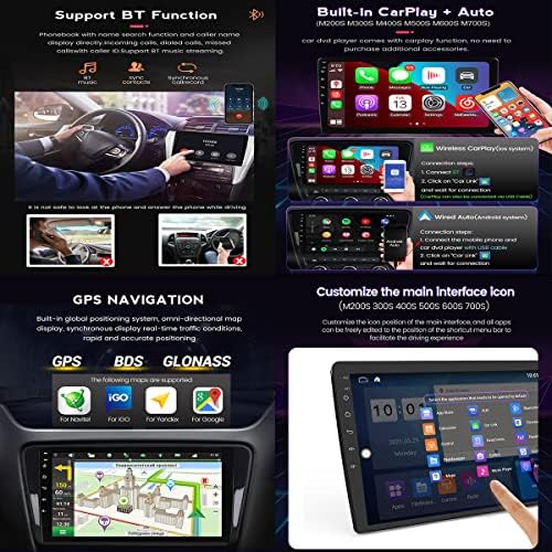 FBKPHSS Android 11.0 Auto Media Player za Toyota-Prius 2003-2009 GPS navigacioni multimedijalni plejer DSP/Carplay/kontrola volana / Bluetooth/4g WiFi / kamera za vožnju unazad, M100s