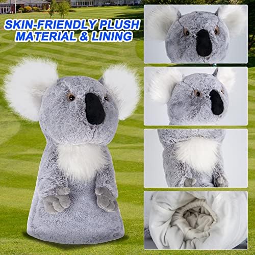 Cozion Golf Headcovers - navlake za golf klub Koala za šume i vozača, slatke pokrivače za golf