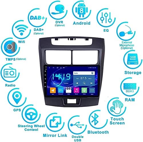 Android 8.1 GPS navigacijski autotio igrač za T.OYOTA Avanza 2010-, upravljač / FM / Bluetooth / WiFi / Ogledalo-Link / Back Gledajte kameru
