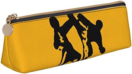 DCARSETCV Taekwondo Martial Arts pernica slatka pero torbica trokut kožna olovka torbica Kancelarijska