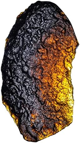 Hodea Natural Crystal Meteorit ogrlica, zlatni nepravilni laboratorij Češki kamen privjesak za meteorit, liječenje prirodnog karakteristika privjesak za zaštitu i zacjeljivanje