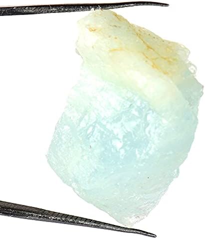 96 ct. Prirodni sirovi sirovi siroti nebo Aquamarine Gemstone Grubi kristal za izradu nakita, zacjeljivanje,