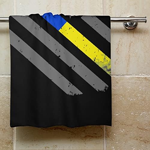 US Blue Yellow line zastava ručnici za pranje tijela Trke za pranje karoserije meko krhotine sa slatkim tiskanim