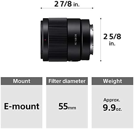 Sony FE 35mm F1.8 glavni objektiv velikog otvora blende