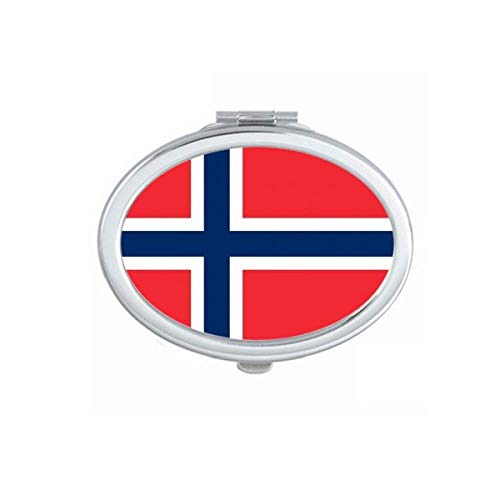 Norveška Nacionalna zastava Europa Zemljsko zrcalo Prijenosne preklopljene ručne šminke dvostruke bočne naočale