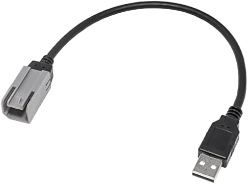 Crveni vuk auto fabrika USB priključak za zadržavanje kabela za ožičenje kompatibilan sa Jeep Dodge Ram Chrysler 2010-2015 Zadržavanje OE USB žičane konektor Adapter Instalacija Aftermarket Stereo CD uređaja HeadUnit