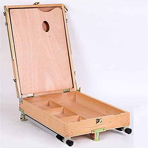 ZSEDP drveni štafelaj prijenosni sklopivi stol štafelaj za crtanje uljane boje Aluminijska legura skica štafelaj za umjetničke potrepštine