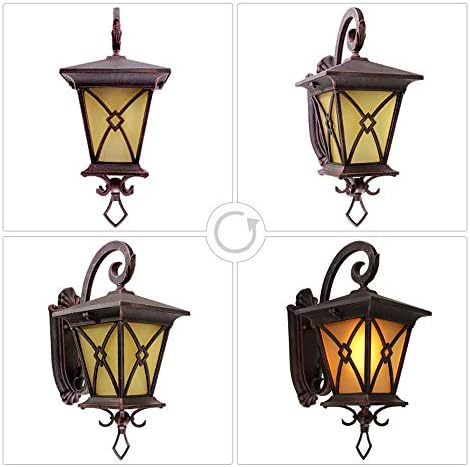 HNXNR Moda Vintage Retro potkrovlje staklene zidne svjetiljke Villa Balkon Torch Gateway Tip