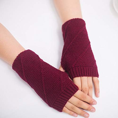 Zimska rukavica za pola prsta Topli zaslon osjetljivih na dodir rastegnuti rukavice pletene rukavice