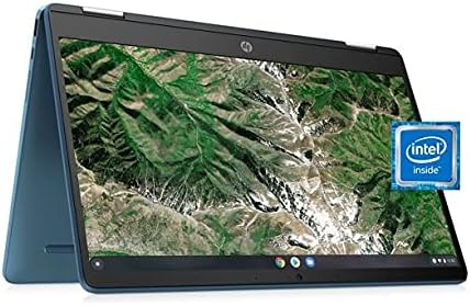 HP 14 Laptop, 14-inčni X360 Chromebook konvertibilni 2-u-1 ekran osetljiv na dodir HD Laptop, Intel Celeron N4020 procesor, 4GB DDR4, 64GB eMMC, 802.11 ac, Bluetooth, HDMI, Chrome OS, W / Valinor dodatna oprema