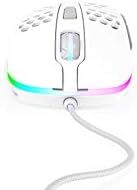 Xtrfy M4 RGB ultra-lagani igrački miš, jedinstveni desni dizajn, pixart 3389 senzor, Xtrfy Ezcord® - bijeli