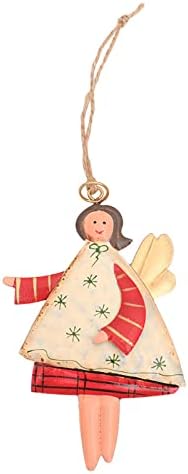 Božićna dekoracija Kreativna željeznica Ručno oslikana anđeo Djevojka Privjesak božićno drvce Kristalne