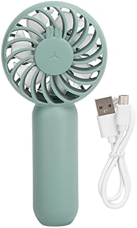 PLPLAAOO mini ventilator, 1200mAh 2,1 W zeleni USB ventilator za punjenje, 3 brzina podesiva mala