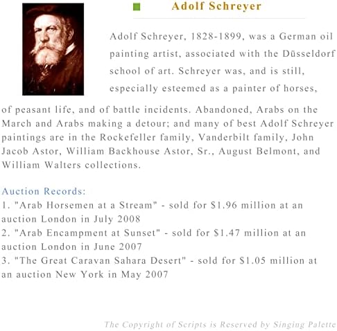 80-1500 dolara ručno oslikali nastavnici umjetničkih Akademija - 17 slika Arapskih na pojilu