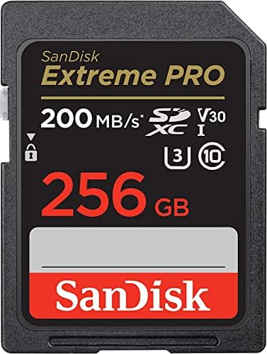 SanDisk Extreme Pro 256GB paket SD memorijske kartice radi sa Canon EOS Rebel T5, T5i, T6, T6i, T7, T7i paket kamera sa svime osim Stromboli MicroSDXC & čitač SD kartica