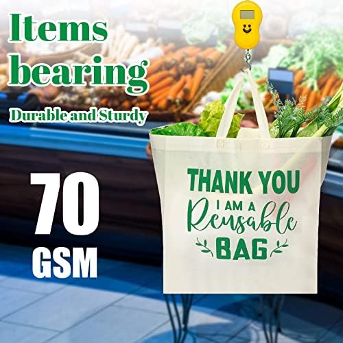 100 kom torbe za višekratnu upotrebu Hvala Tote Torbe rasute netkane torbe za višekratnu upotrebu sa ručkama