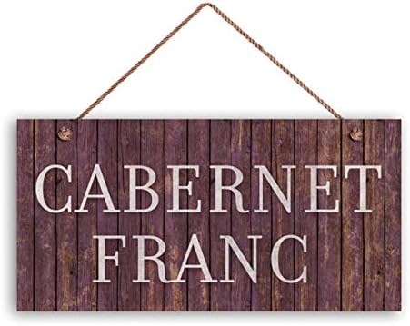Maiyuan Cabernet Franc vinski znak, u nevoljenim drvenim stilom, 5 x10 toskanski dekor, vinski bar, rustikalni znakovi (W20-157)