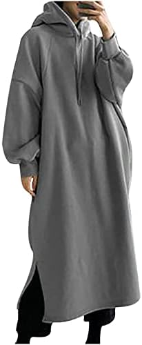 SINPILY FALL DRESS ZA ŽENE 2021, dugih rukava ugodna dukserica s kapuljačom pulover Tunike vrhove
