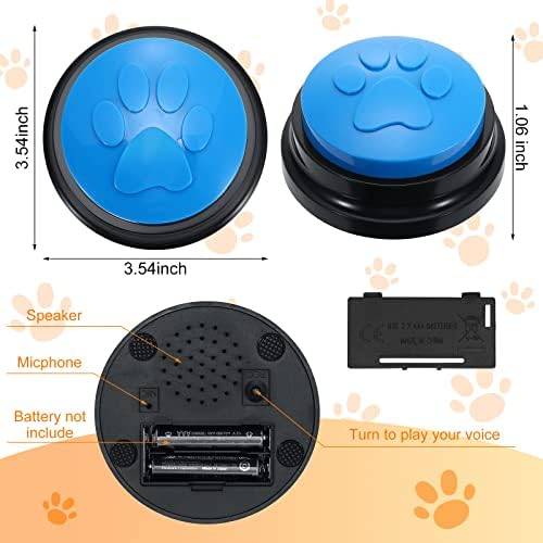 12 paketa dugmadi za snimanje glasa zujalice dugmad za pse za komunikaciju dugmad za obuku pasa odgovorite