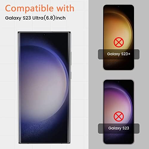 Cnarery [2+2 paketa] TPU Zaštita ekrana za Samsung Galaxy S23 Ultra, 2 paketa fleksibilna TPU Zaštita