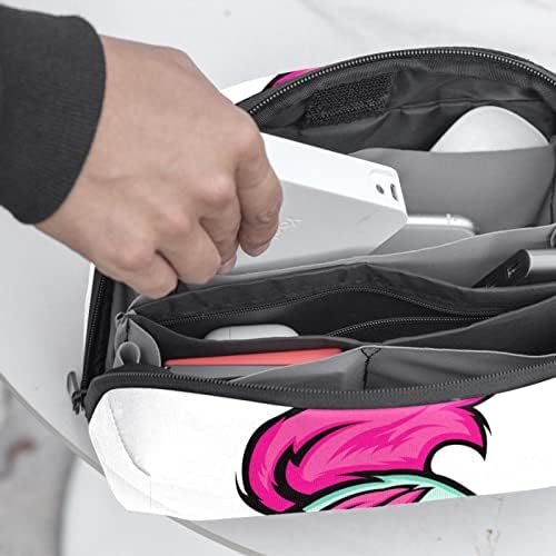 pink hair cock painting Makeup Bag Zipper torbica Travel kozmetički Organizator za žene i djevojke