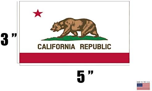 Naljepnica Kalifornije CA Republička državna zastava naljepnica za Auto naljepnice za branik